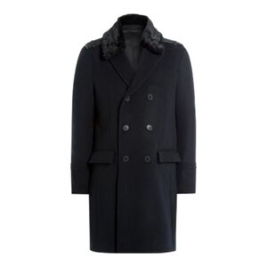 The Kooples Wool Coat with Faux-Fur Collar – Size 46 (Men’s)